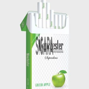 Manchester Green Apple SuperSlims Sigara ( Yeşil Elma Aromalı )