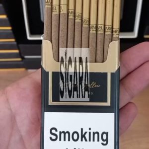 Marvel Black Yellow Superslim Sigara (Vanilya)
